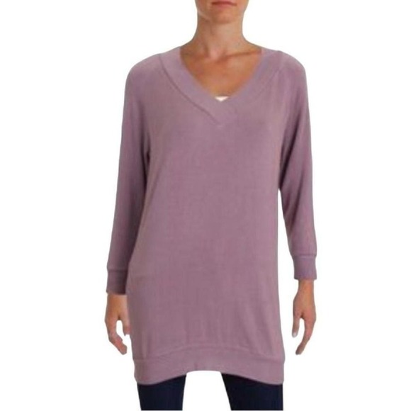 Threads 4 thought light purple‎ vneck tunic size S ( 3043) - Picture 1 of 6